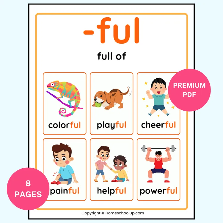 Suffix Posters Anchor Charts